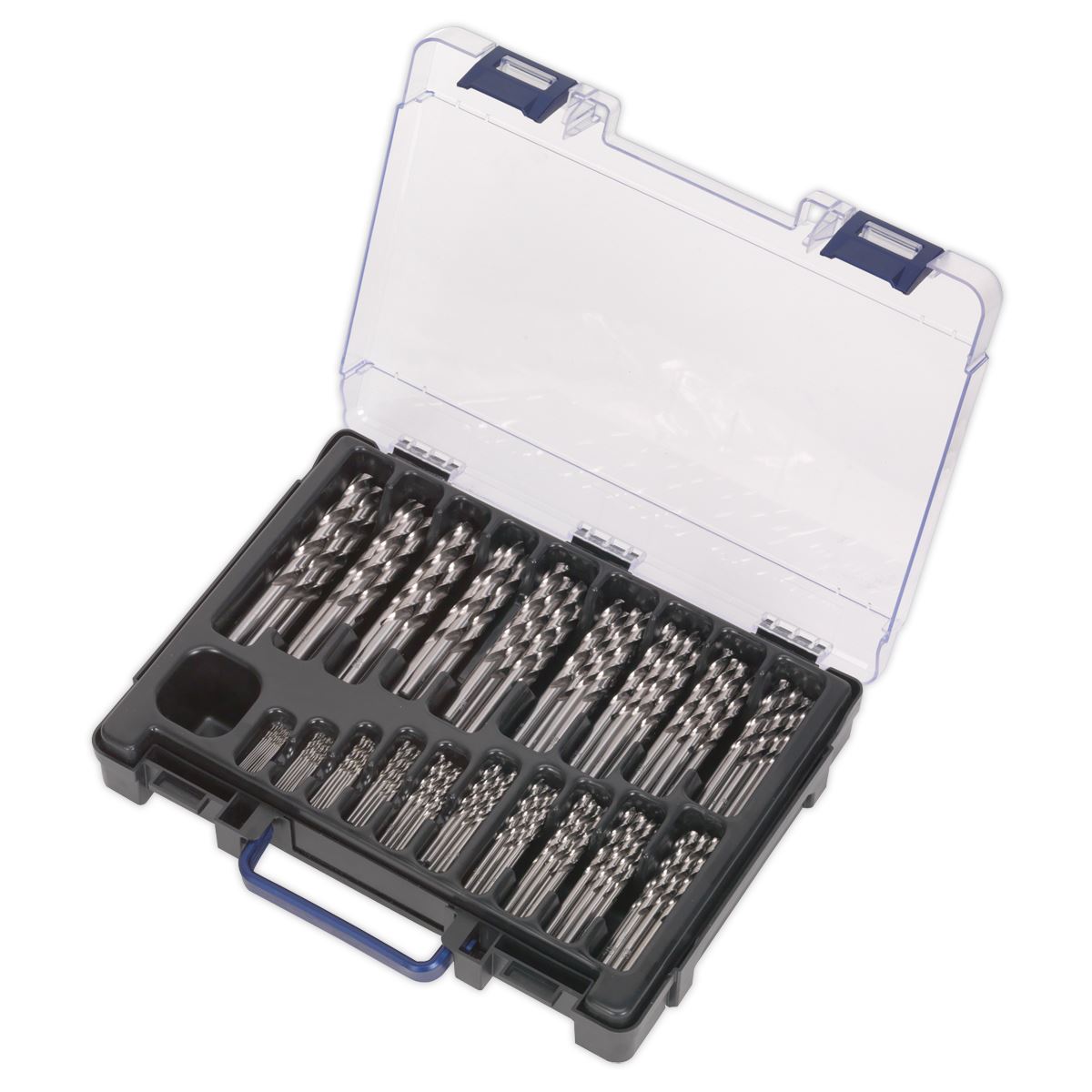 Sealey HSS Fully Ground Drill Bit Assortment 170pc 1-10mm DBS170FG