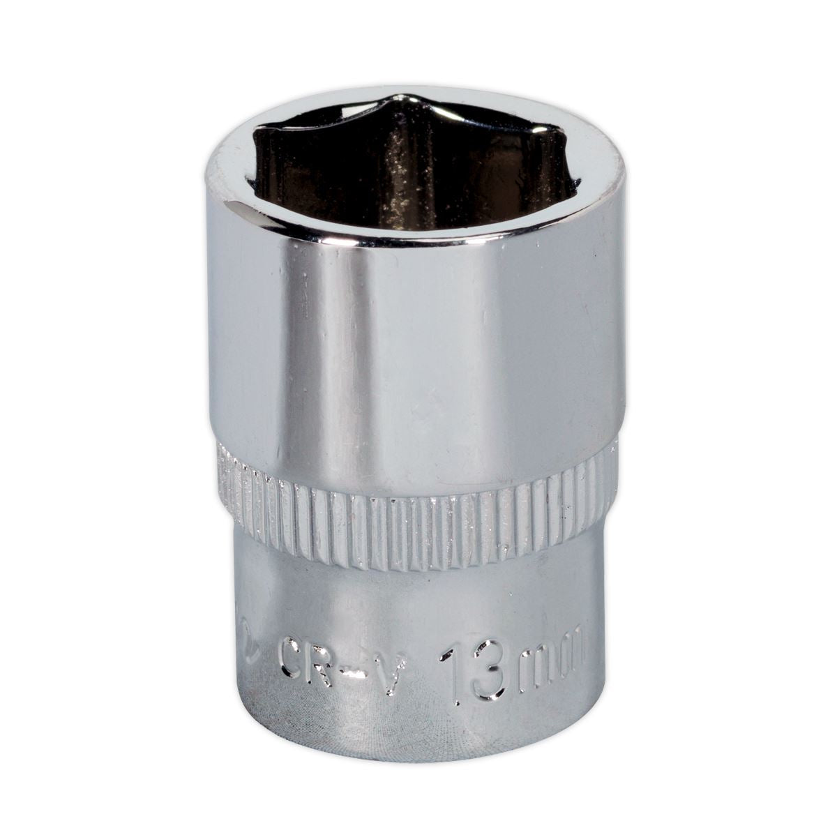 Sealey WallDrive Socket 13mm 1/4"Sq Drive Fully Polished SP1413
