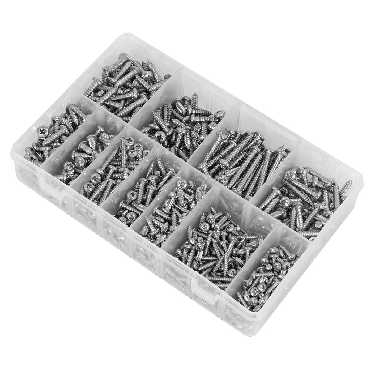 Sealey Stainless Steel Self-Tapping Screw Assortment 700pc AB0700SSST