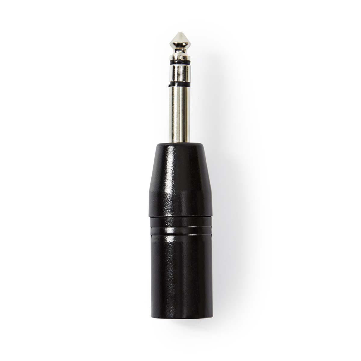 Nedis XLR Adapter Stereo XLR 3-pin Male to 6.35mm Male Black COTP15943BK