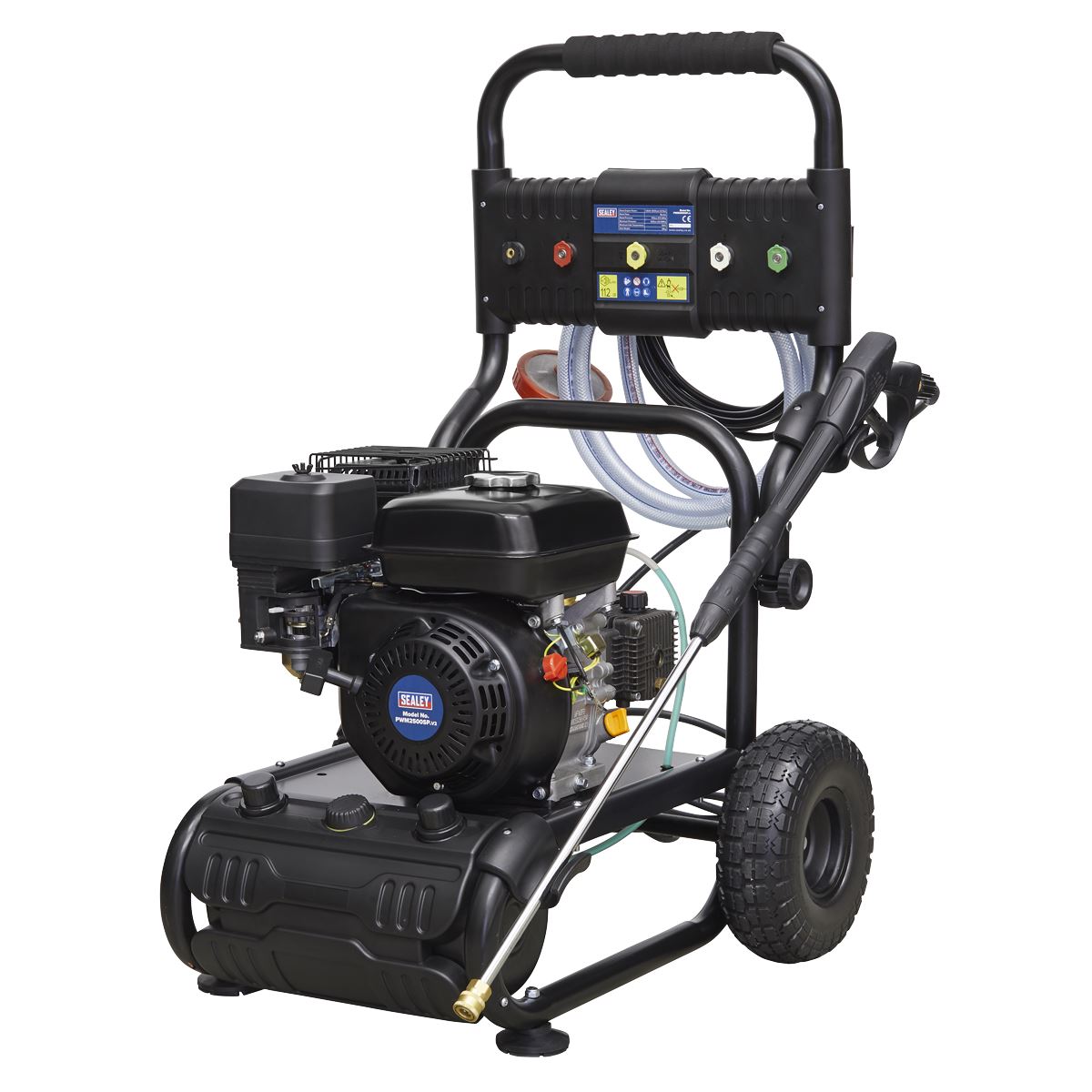 Sealey Pressure Washer 220bar 540L/hr Self-Priming 6.5hp Petrol PWM2500SP