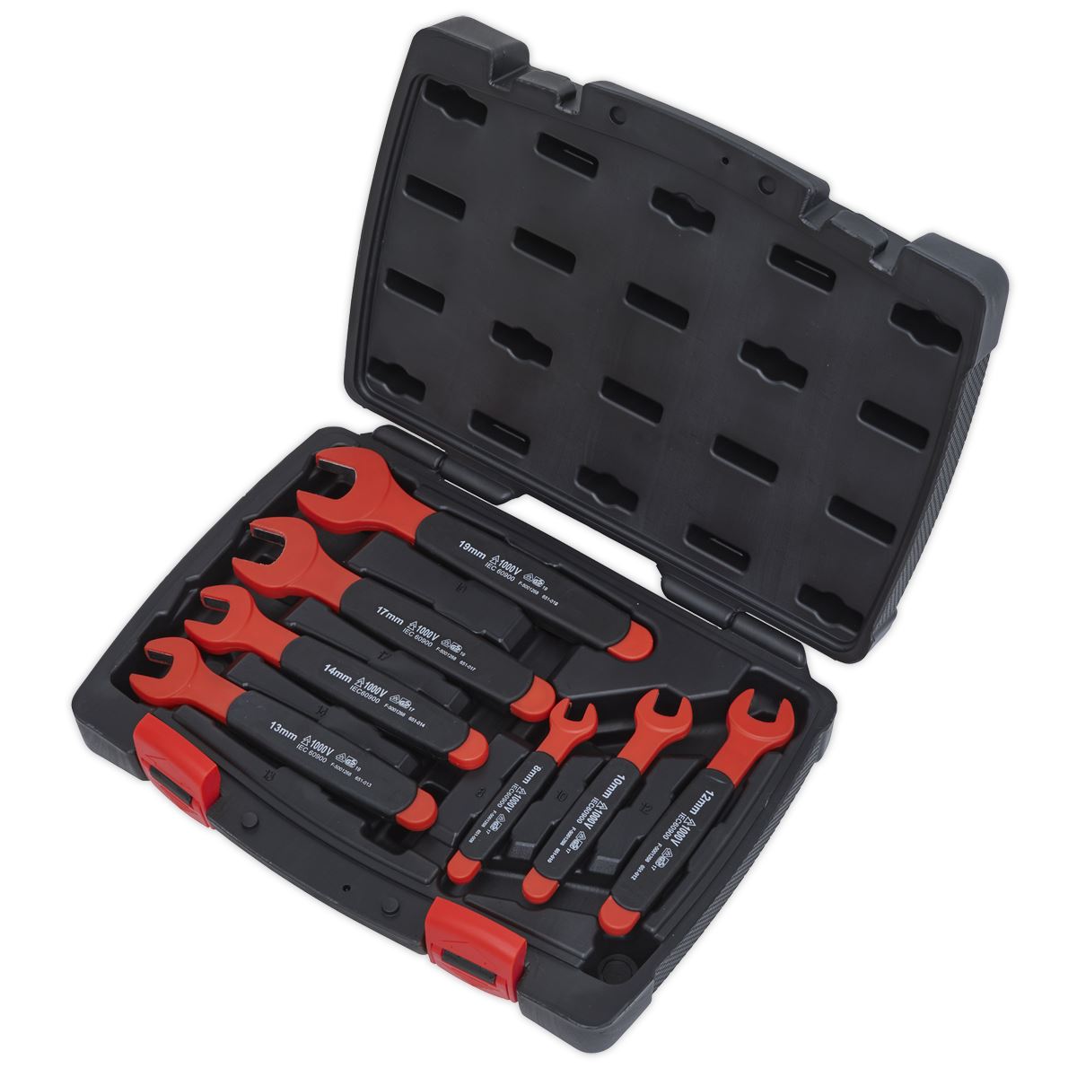 Sealey Insulated Open-End Spanner Set 7pc VDE Approved AK63171