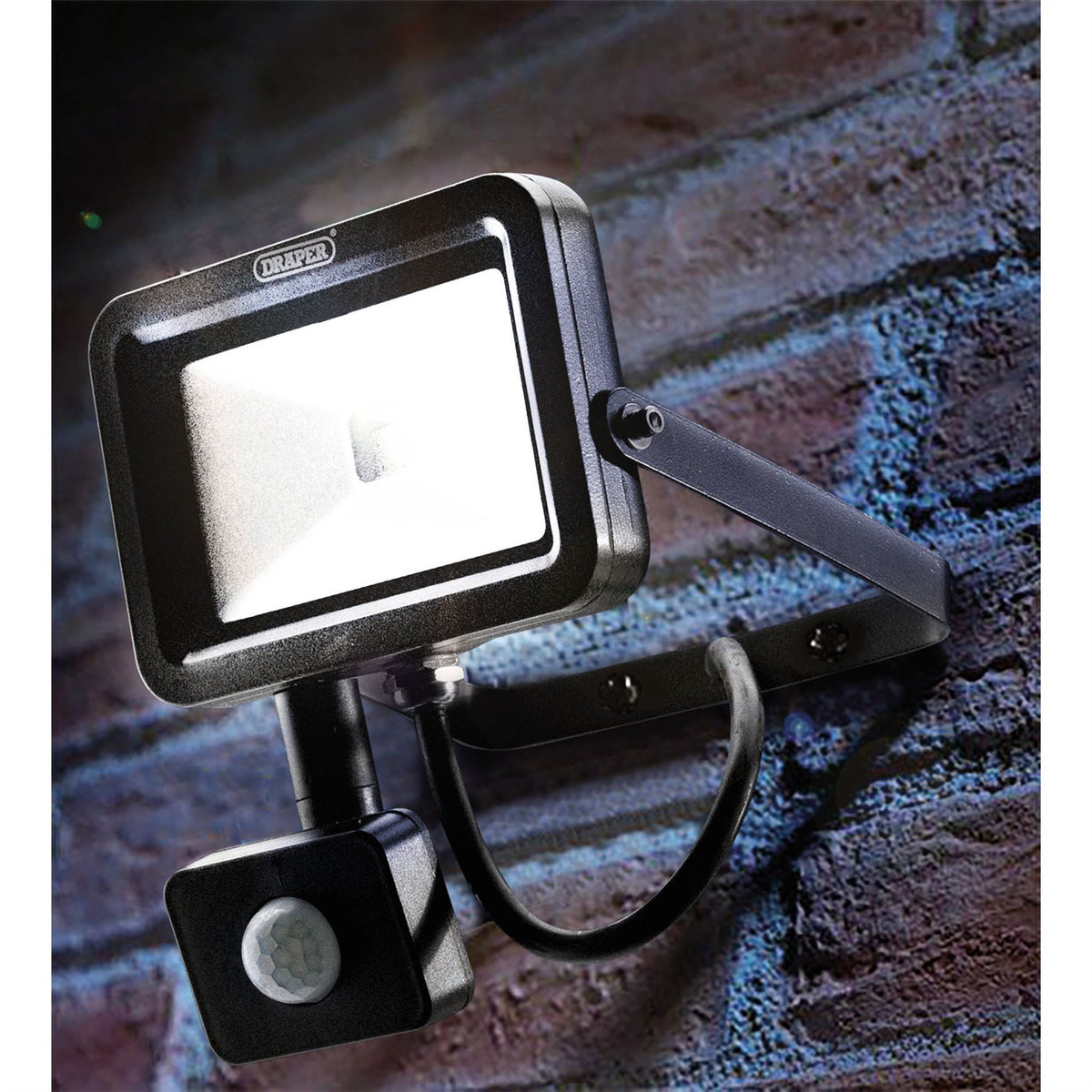 DRA-66036 700 Lumen COB LED Slimline Wall Mounted Flood Lights with PIR Senso