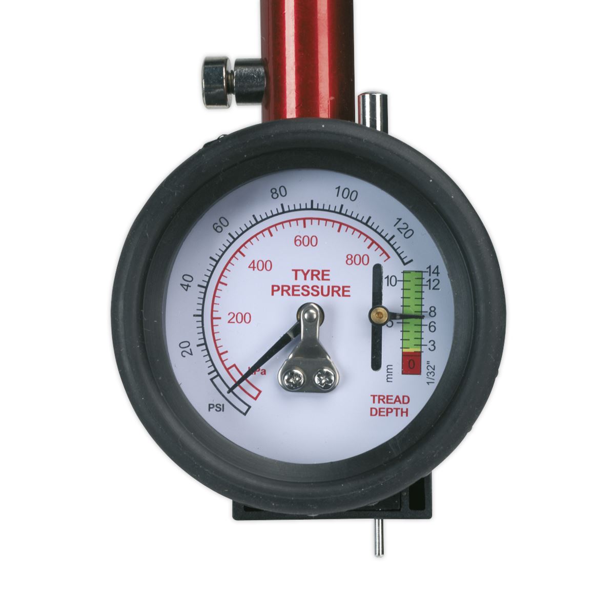 Sealey Tyre Pressure Gauge with Tread Depth Gauge 0-8bar(0-120psi) TSTPDG01