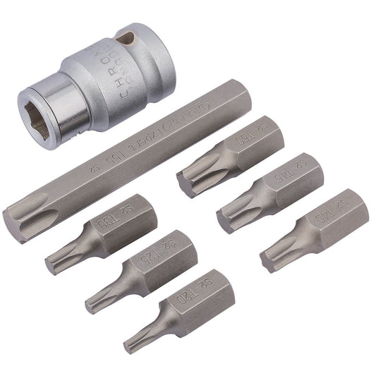 Draper Expert 83562 1/2" Drive Draper Torx Tx-Star Bit Set 8pc