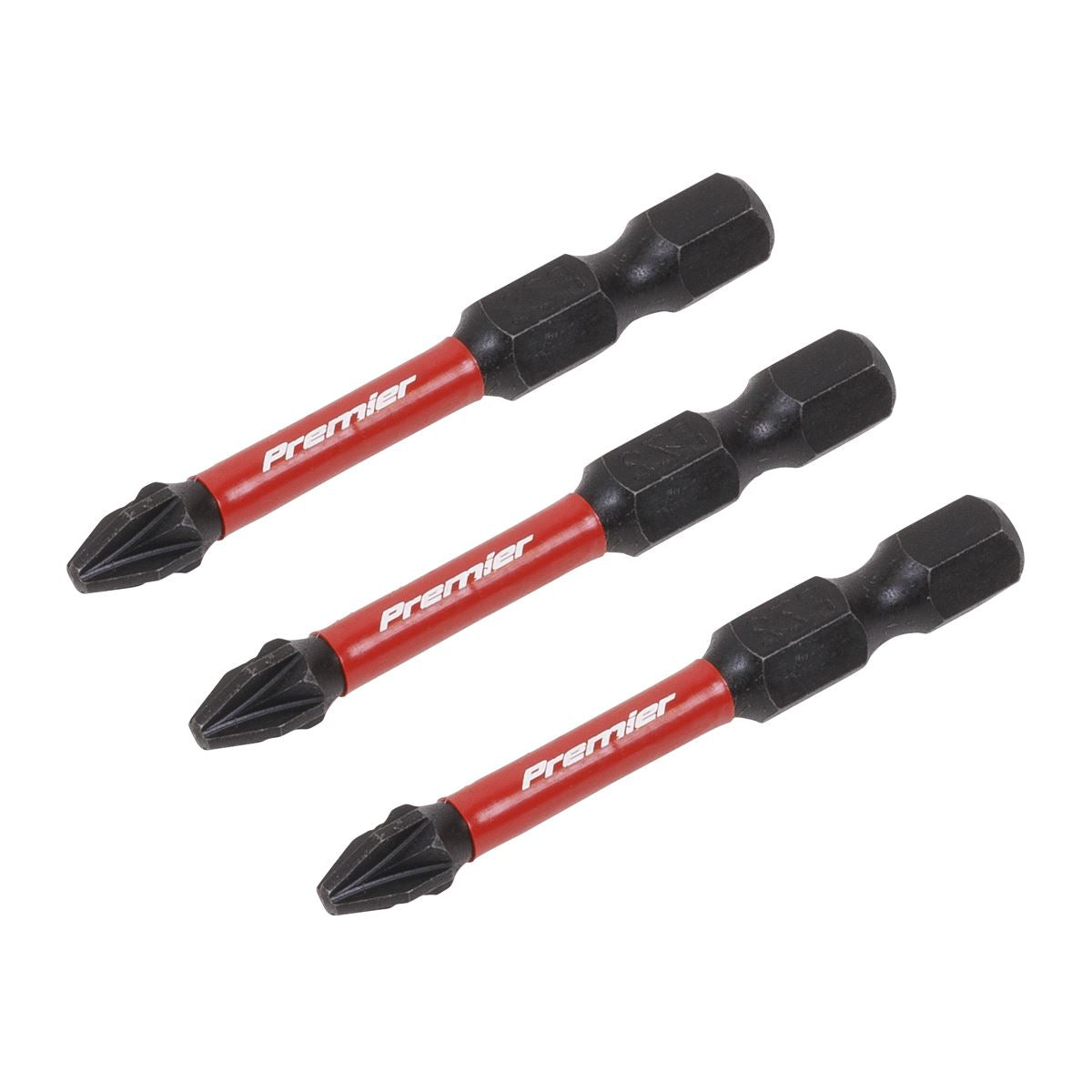 Premier Pozi #2 Impact Power Tool Bits 50mm - 3pc AK8233