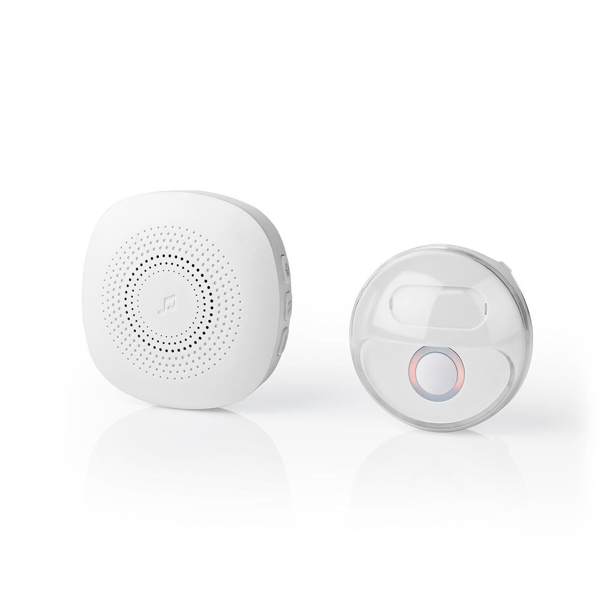 Nedis EU Wireless Doorbell Set Mains Powered 80dB Signal range 300m IP44 - DOORB222CWT