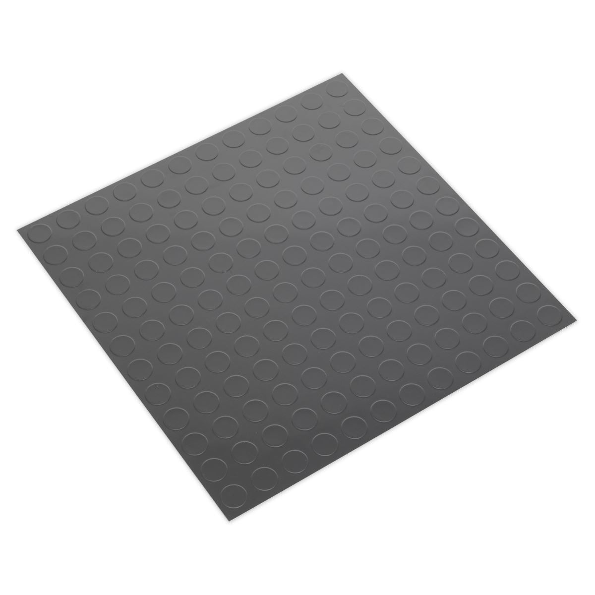 Sealey Vinyl Floor Tile Peel & Stick Backing - Silver Coin Pk 16 FT2S