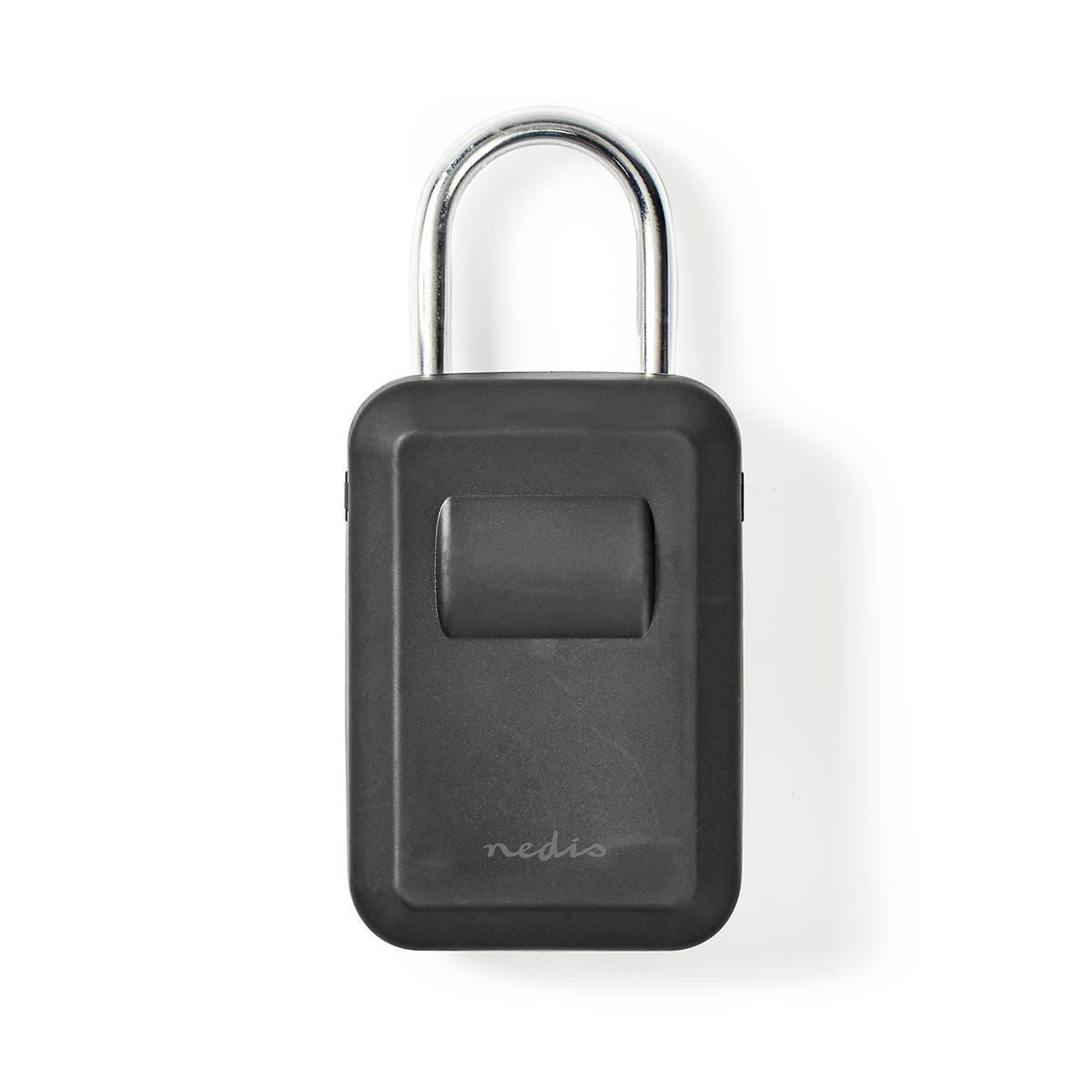 Nedis Vault Key Safe Combination Dial Lock Indoor and Outdoor Black/Silver