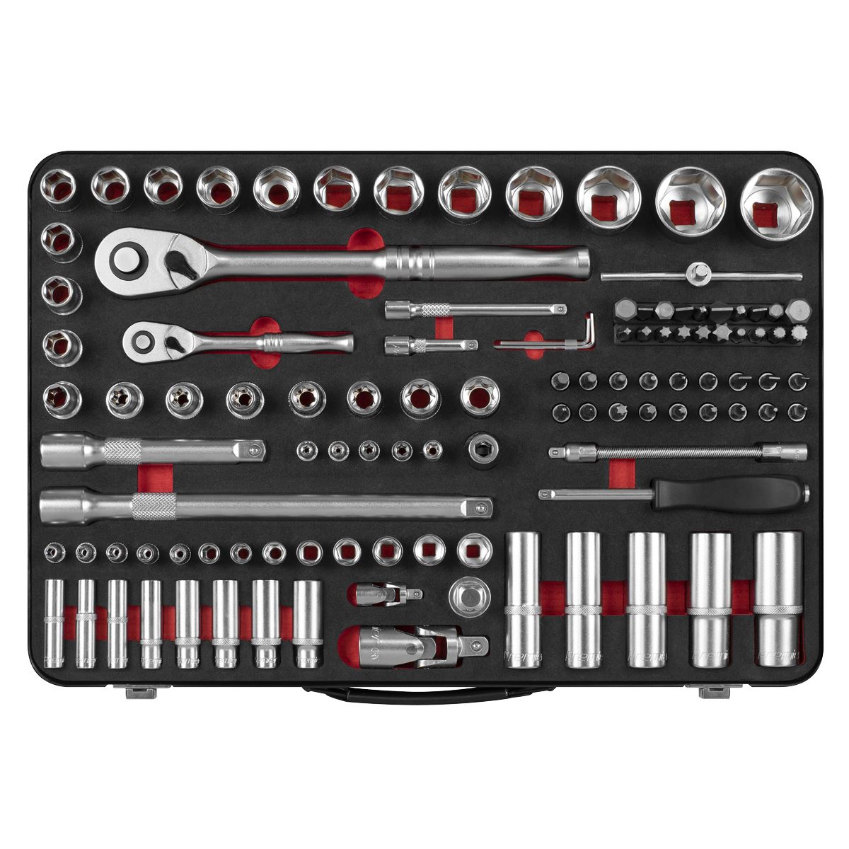 Sealey Socket Set 1/4" & 1/2"Sq Drive 108pc - Premier Platinum Series AK7926