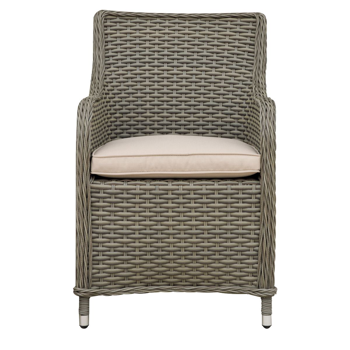 Sealey Dellonda Chester Rattan Wicker Garden Dining Chairs with Cushion, Brown DG64