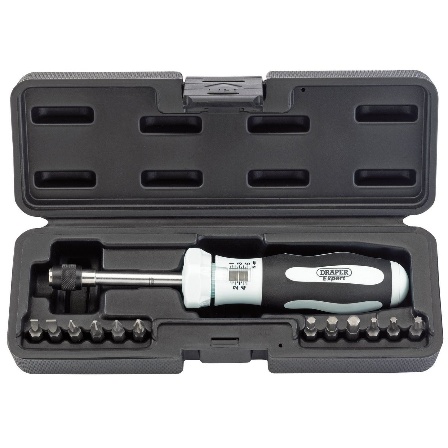 Draper Expert 75170 Torque Screwdriver 1-5 Nm Wrench Hand 1/4" Dr Driver Hex