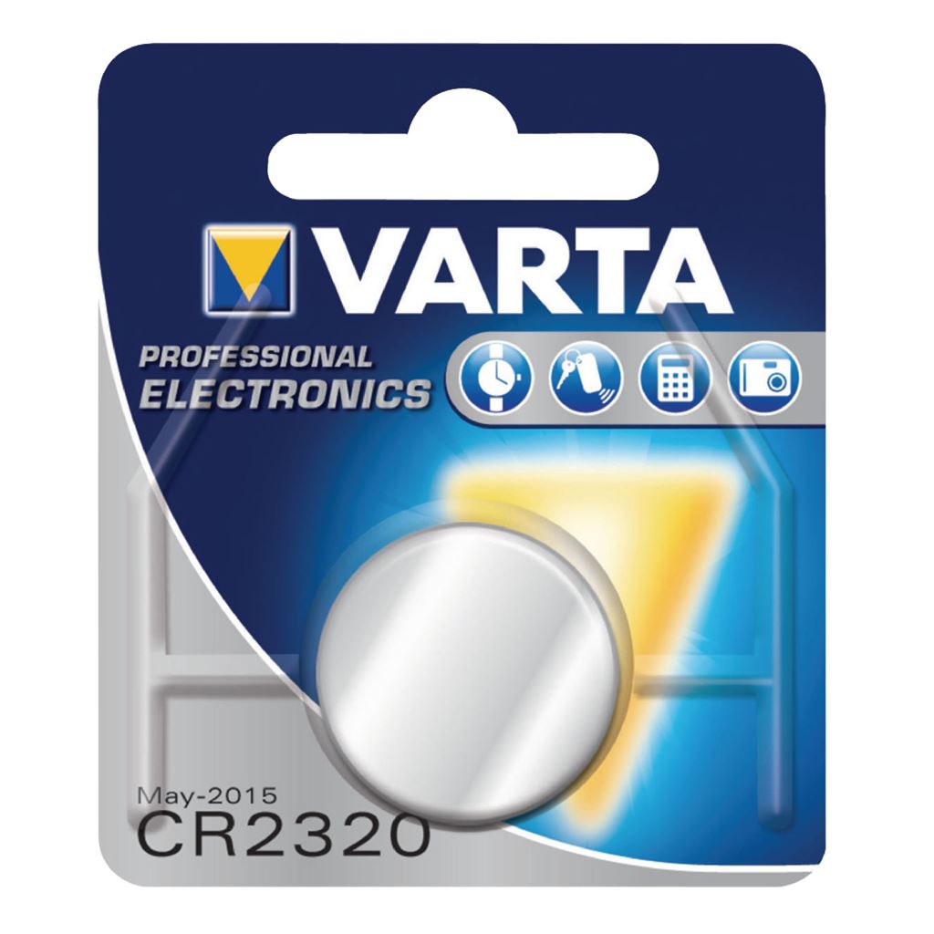 1x Varta Lithium Battery CR2320 3V 135mAh Button Coin Cell - VARTA-CR2320