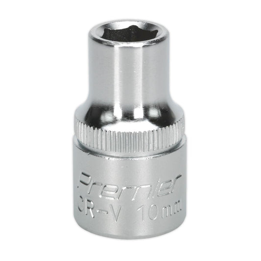 Sealey WallDrive Socket 10mm 1/2"Sq Drive S1210