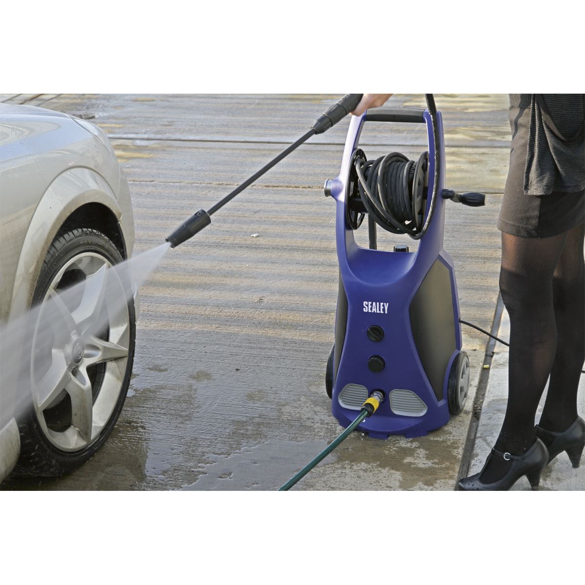 Sealey Prof Pressure Washer 140bar with TSS & Rotablast Nozzle 230V PW3500