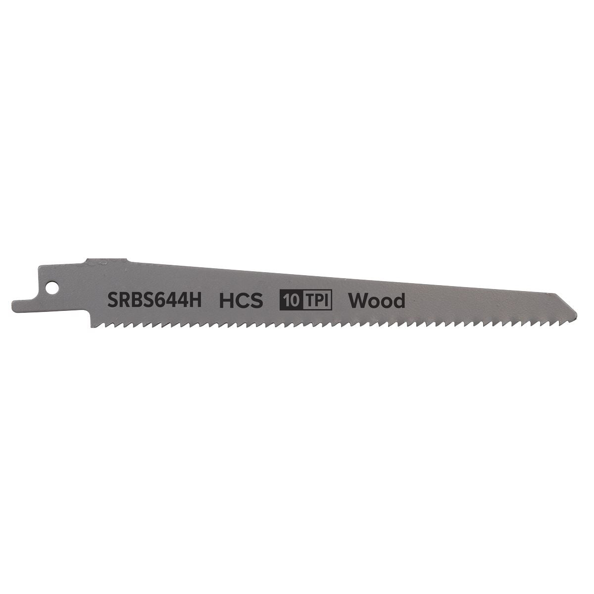 Sealey Reciprocating Saw Blade Clean Wood 150mm 10tpi - Pack of 5 SRBS644H