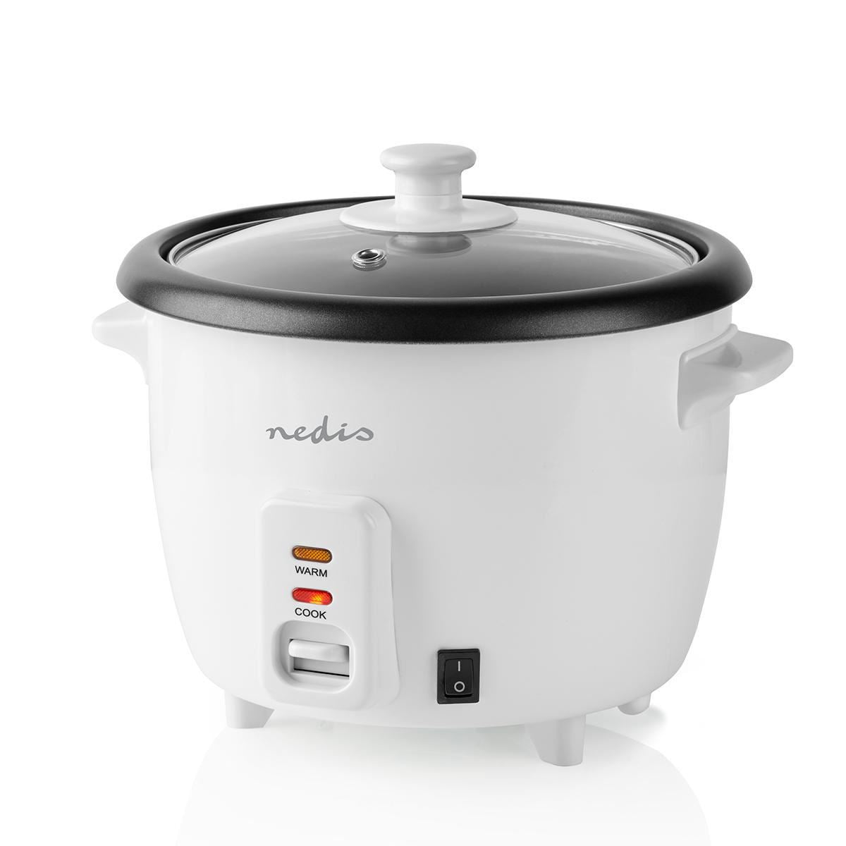 Nedis 400W Rice Cooker 1L Non Stick with Keep Warm Function (Steamer)