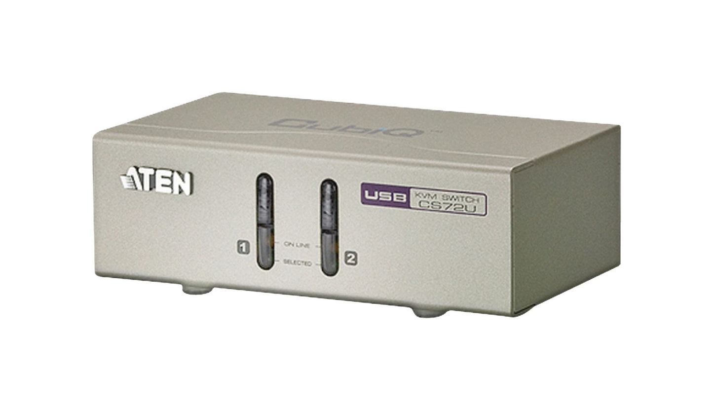 Aten 2-Port KVM Switch Silver CS72U-AT