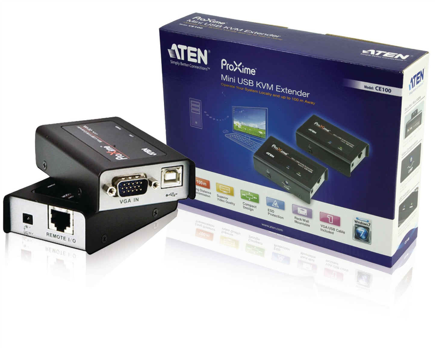 Aten VGA / USB Cat5 Extender 100 m CE100-AT-G