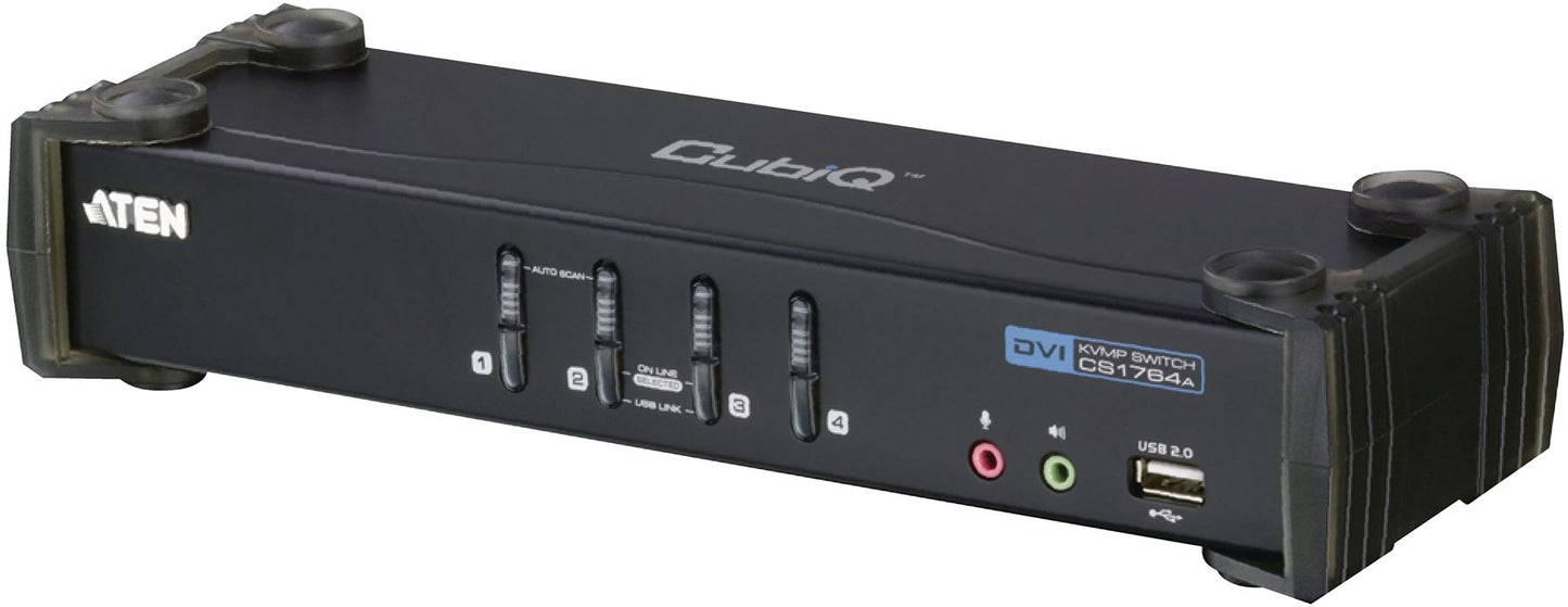 Aten 4-Port KVM Switch Black CS1764A-AT-G