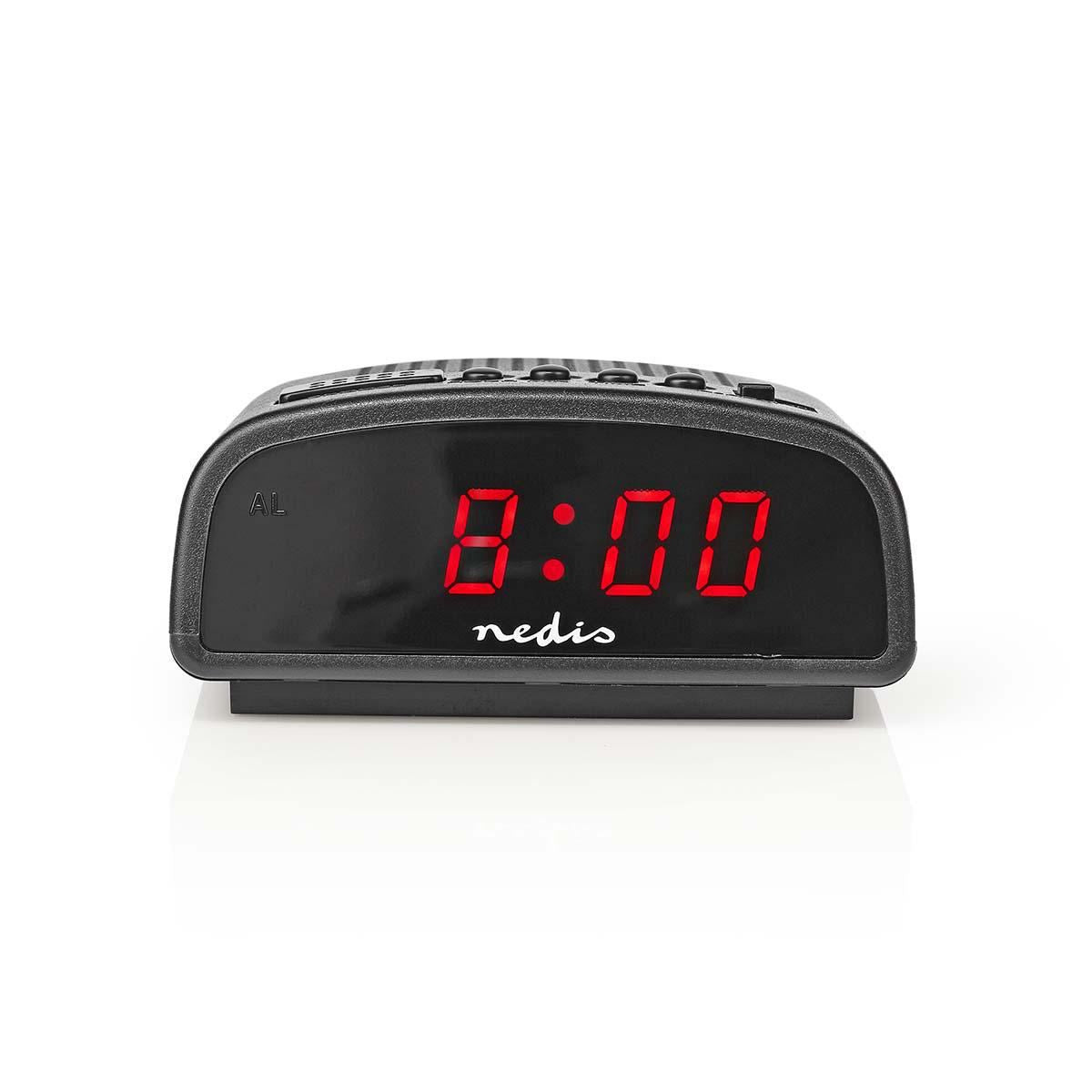 Nedis Digital Alarm Clock 0.6" LED Snooze