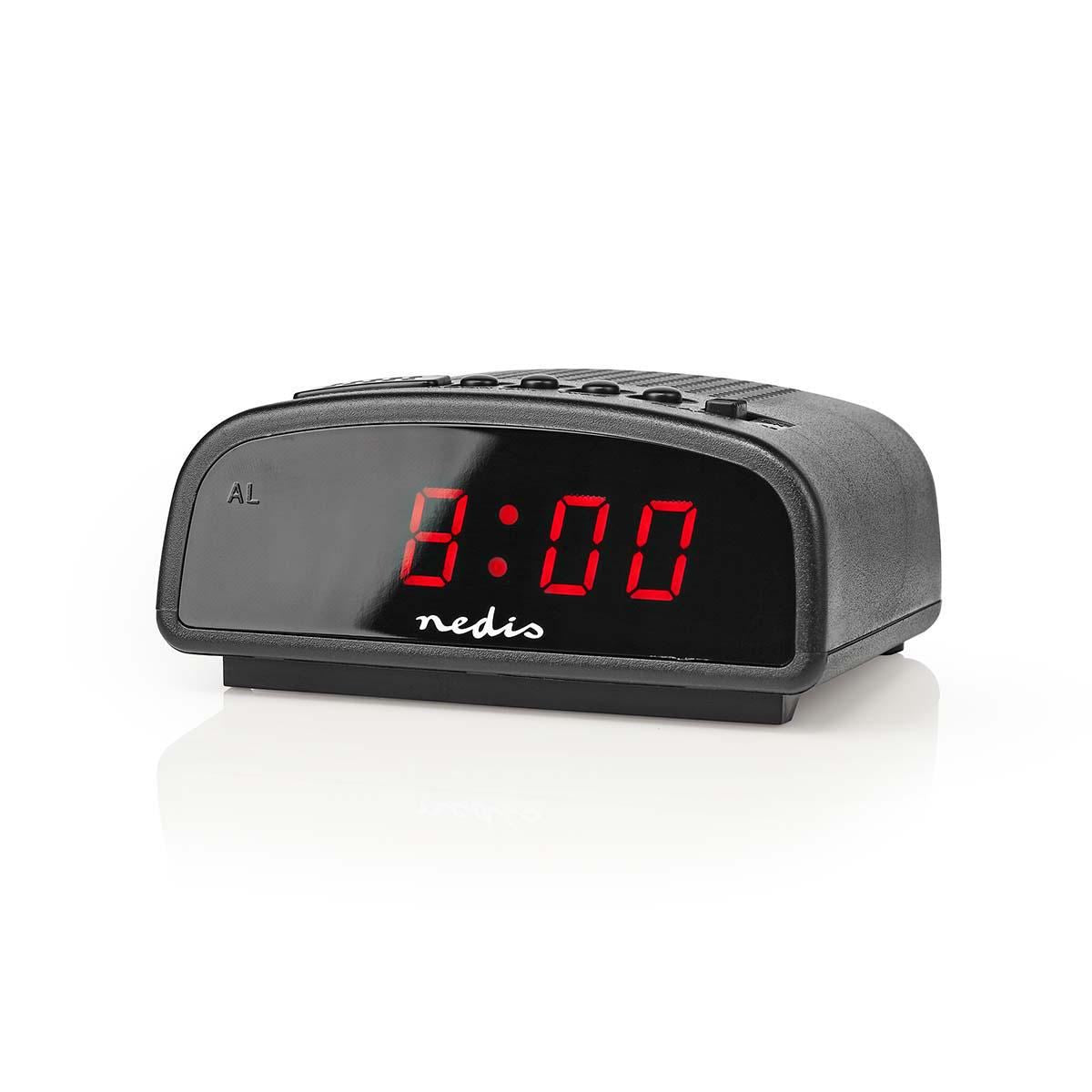 Nedis Digital Alarm Clock 0.6" LED Snooze
