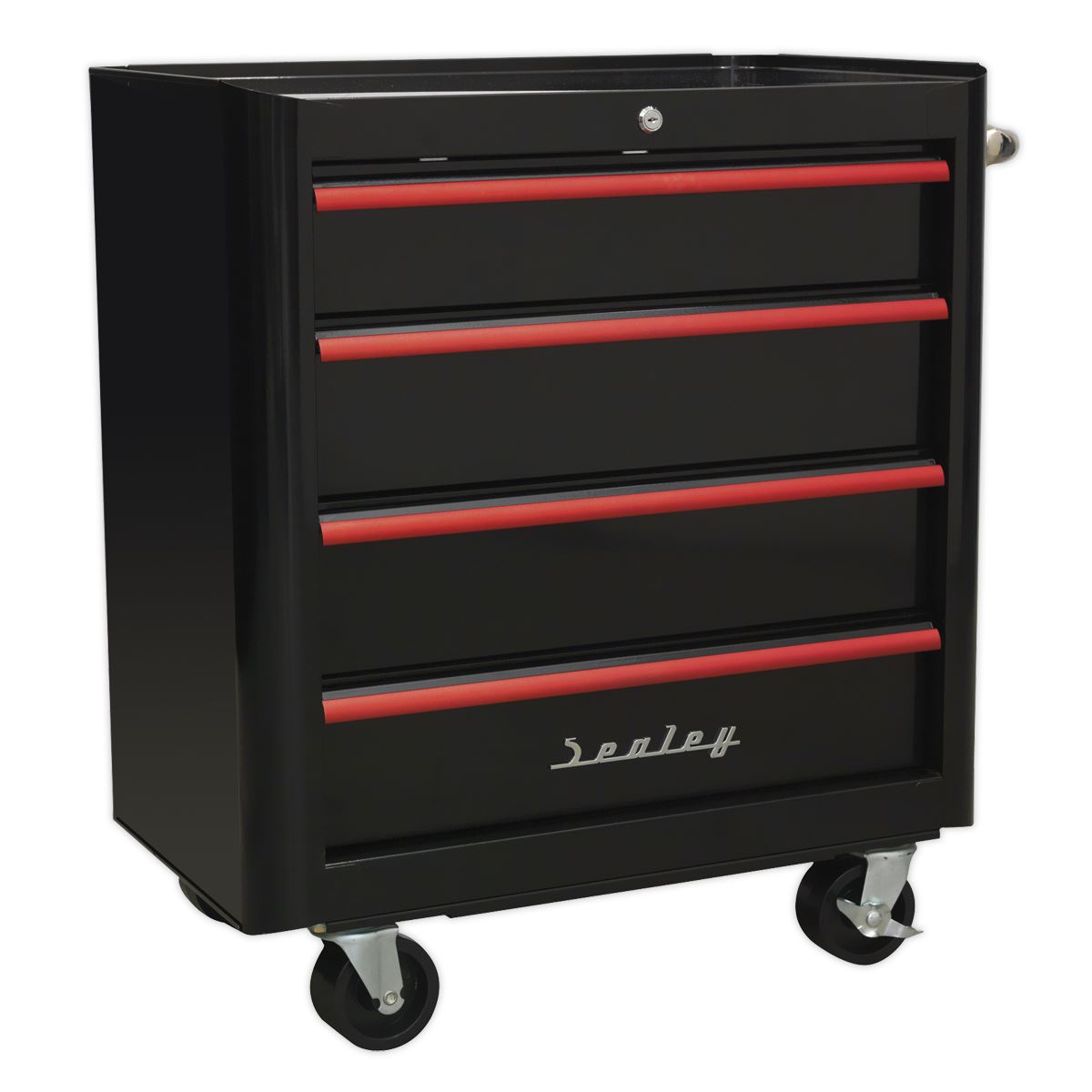 Sealey Retro Style Tool Chest Combination 10 Drawer - Black/Red AP28COMBO2BR