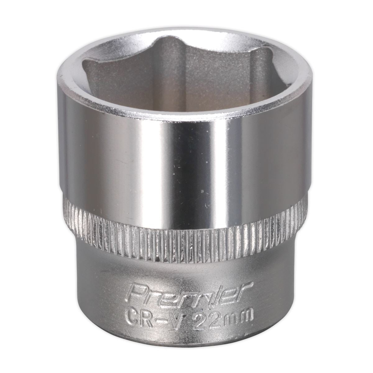 Sealey WallDrive Socket 22mm 3/8"Sq Drive S3822