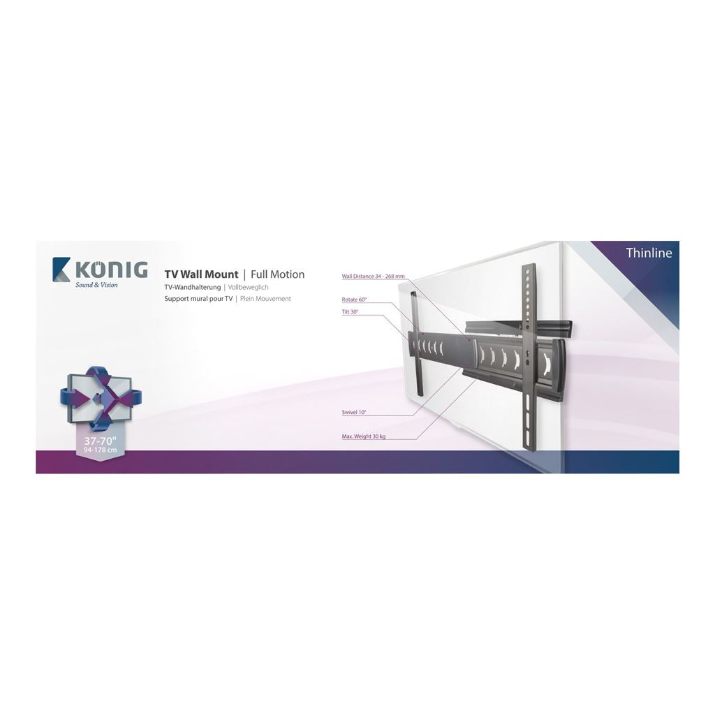 Konig TV Wall Mount Full Motion 37-70" 30kg KNM-TLLFM