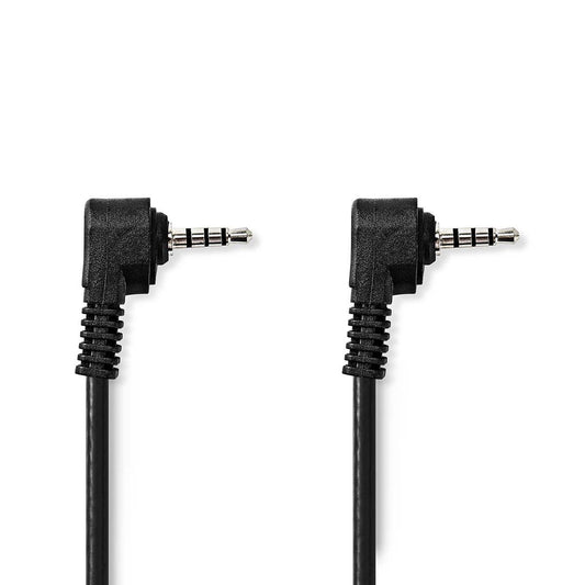 Nedis Audio Video Cable 3.5mm Male 3.5mm Male Nickel Plated 2m Round PVC Black