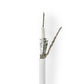 Nedis Coax Cable RG58CU 25.0m Gift Box White CSBG4025WT250