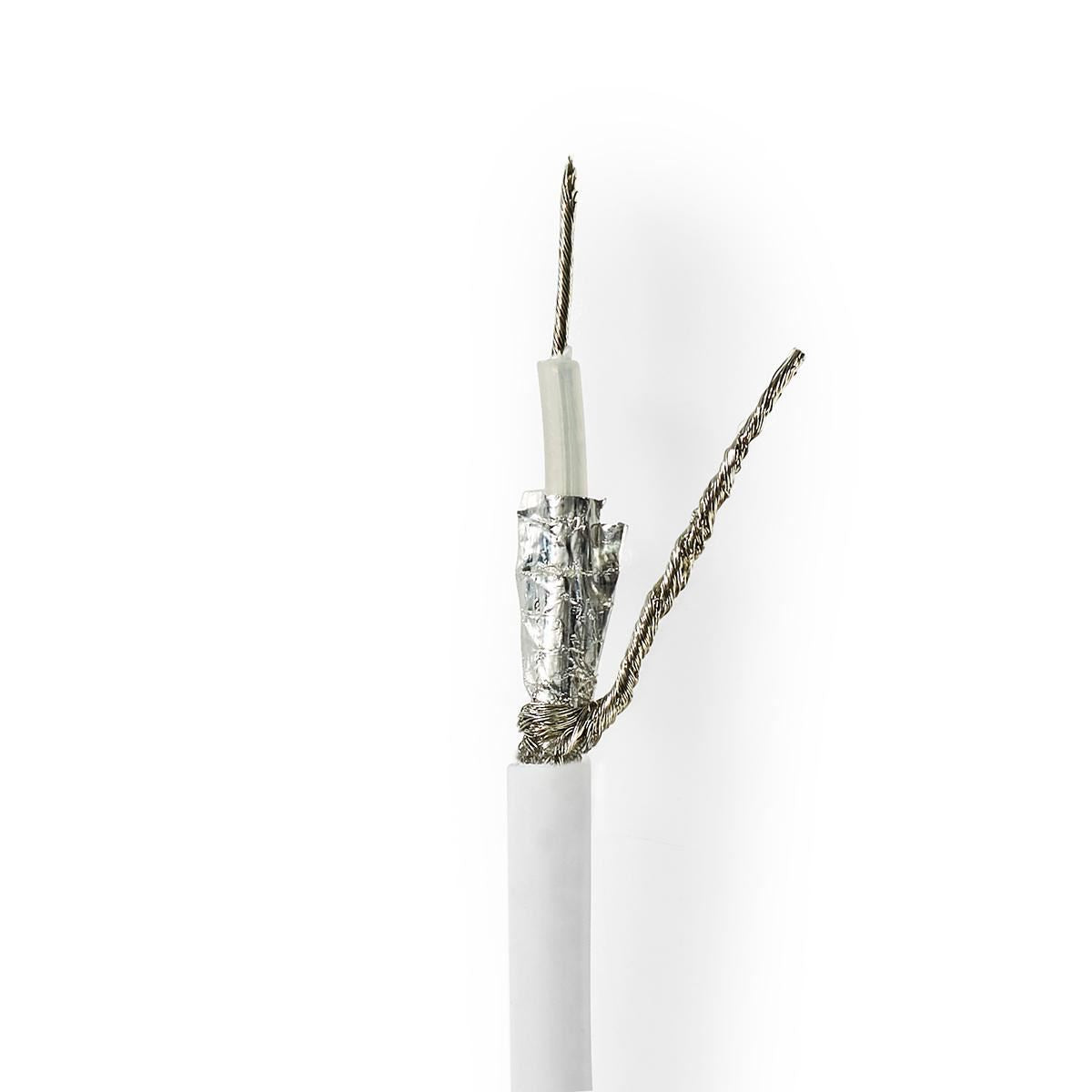 Nedis Coax Cable RG58CU 25.0m Gift Box White CSBG4025WT250