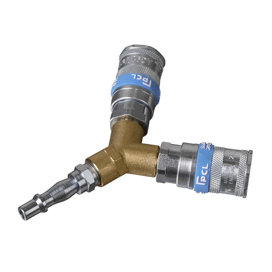 Sealey Twin Coupling Bodies Y-Adaptor AC55