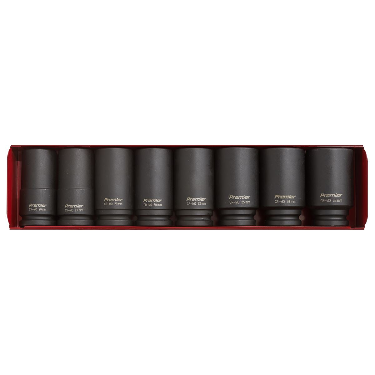 Sealey Impact Socket Set 8pc 3/4"Sq Drive Deep Metric AK80/9M