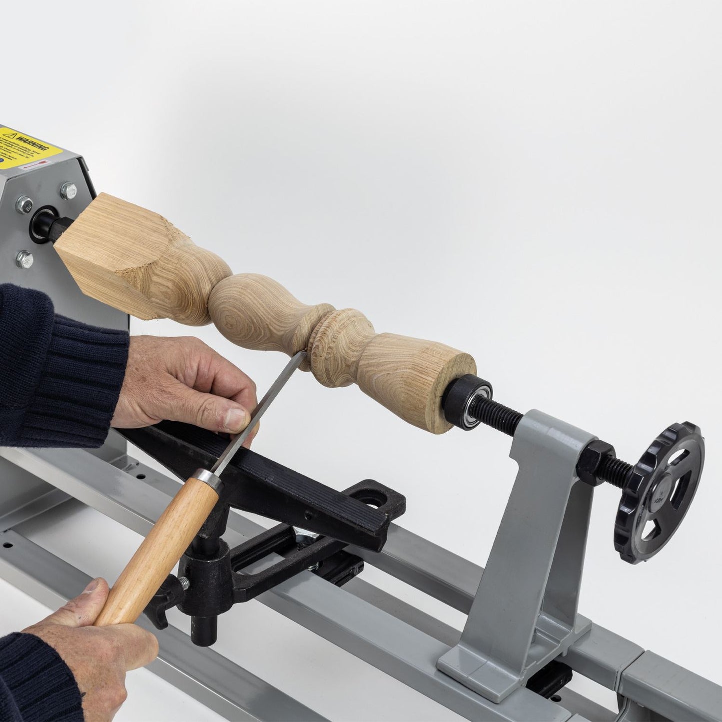 SIP Industrial 14" x 40" Starter Wood Lathe with 3pc Chisel Kit
