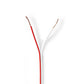 Nedis Speaker Cable 2x 0.50 mm2 100m Wrap White - CAGW0500WT1000