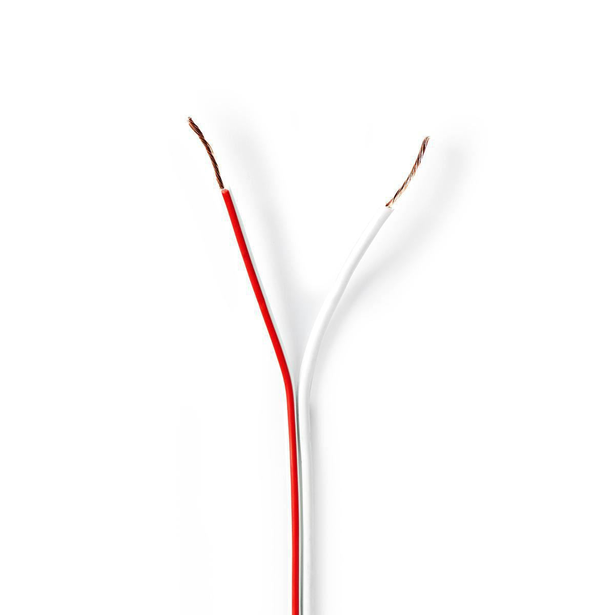 Nedis Speaker Cable 2x 0.50 mm2 100m Wrap White - CAGW0500WT1000