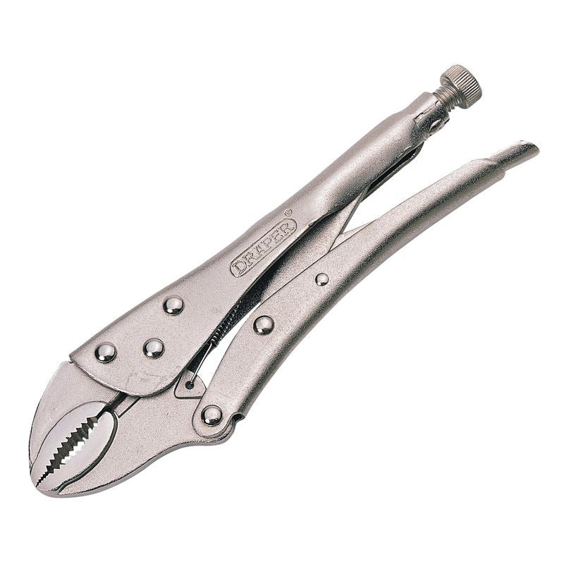 Draper Curved Jaw Self Grip Pliers, 220mm 9006A - 35369