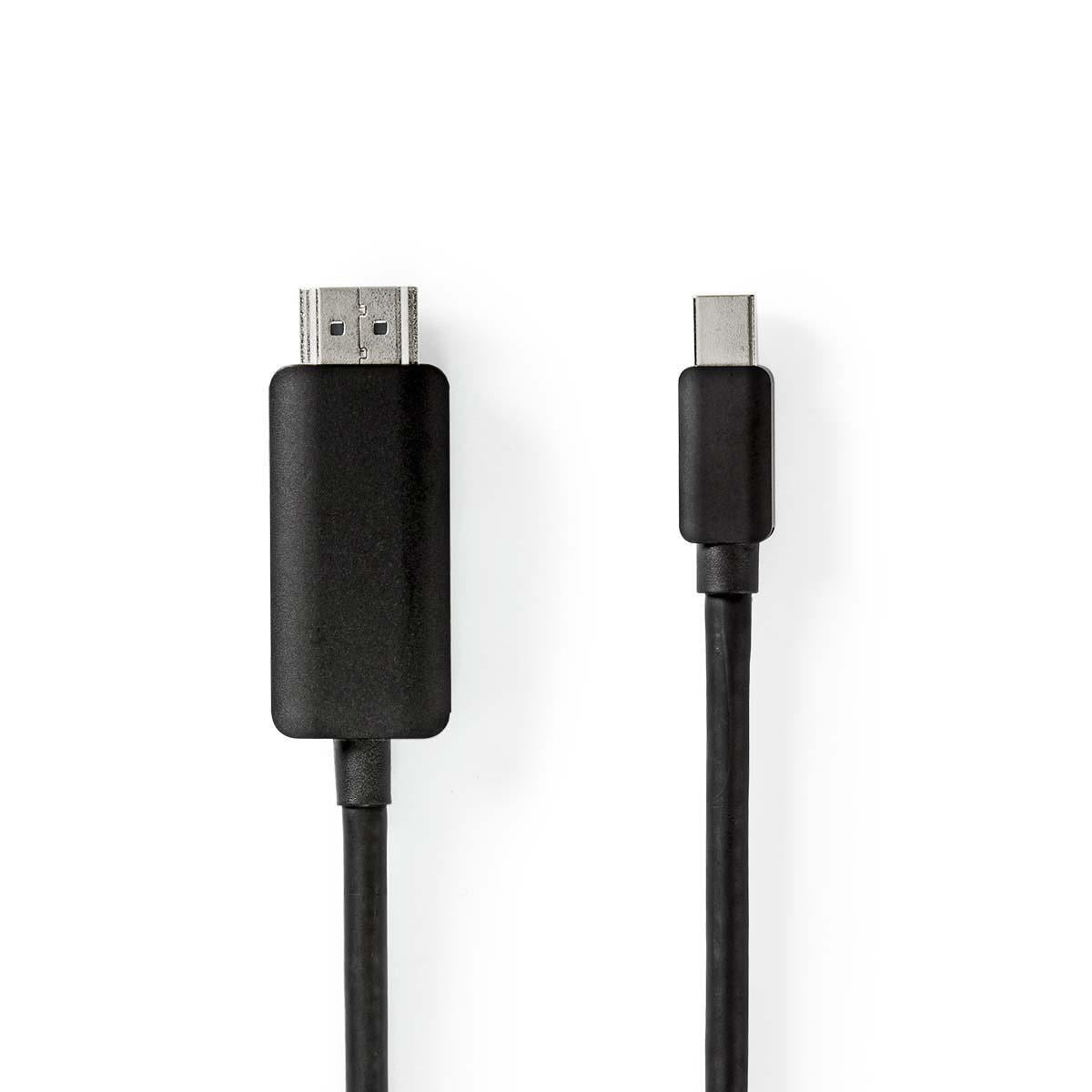 Nedis Mini DisplayPort Cable DisplayPort 1.4 Mini DisplayPort Male HDMI 2m - CCGP37604BK20