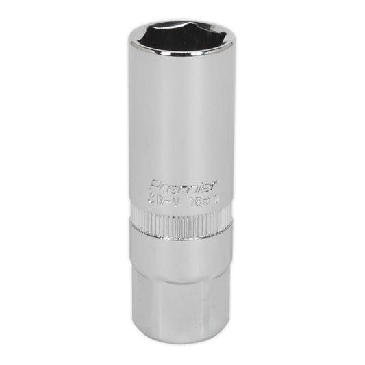 Sealey Spark Plug Socket 16mm 3/8"Sq Drive S38SP10