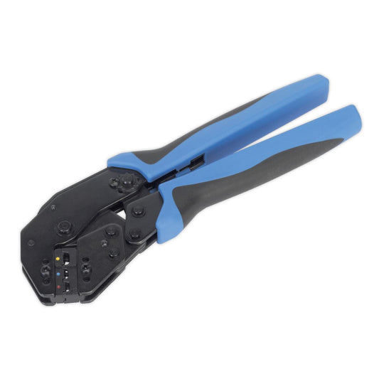 Sealey Ratchet Crimping Tool Angled Head Insulated Terminals AK3863