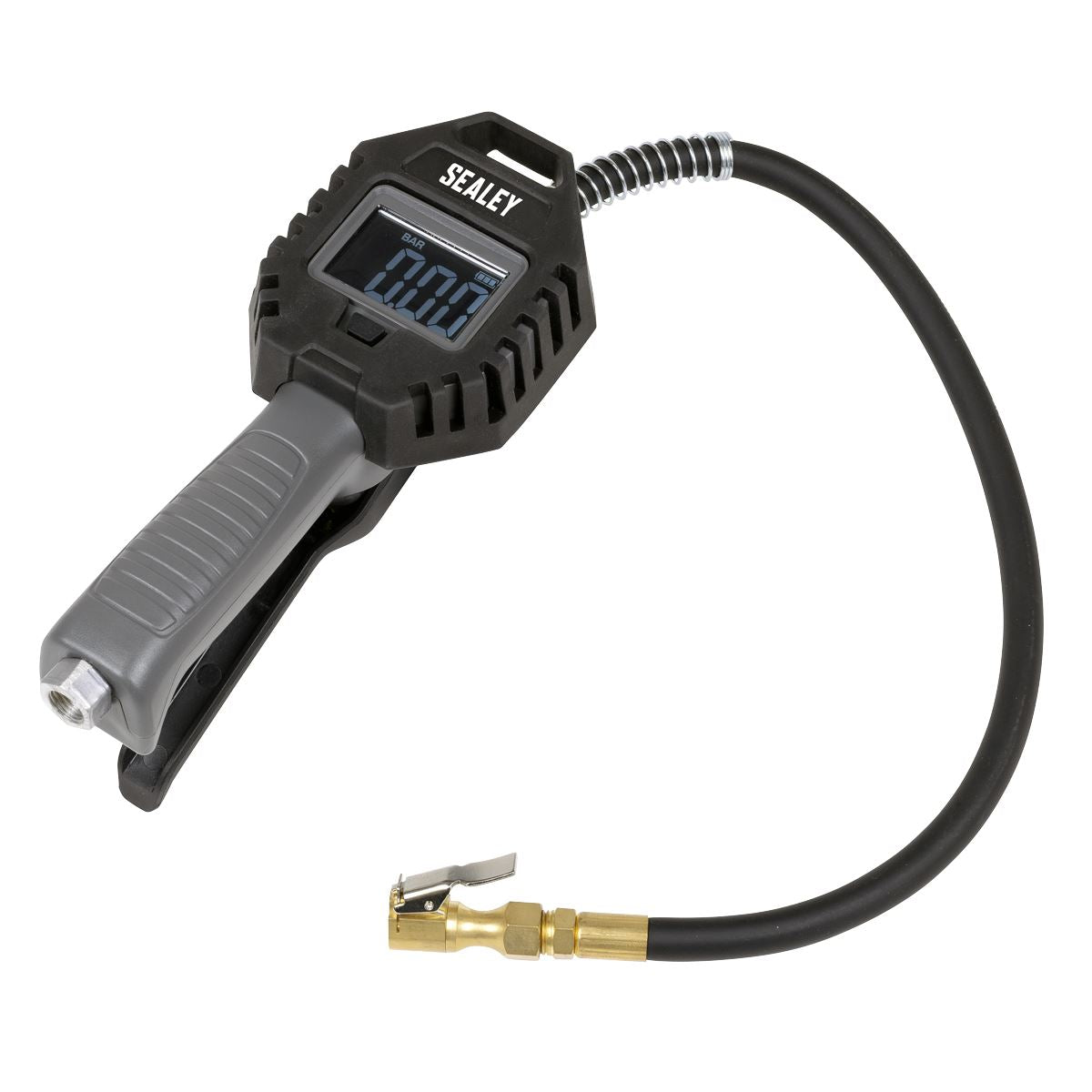 Sealey Digital Tyre Inflator with Clip-On Connector Rechargeable SA500