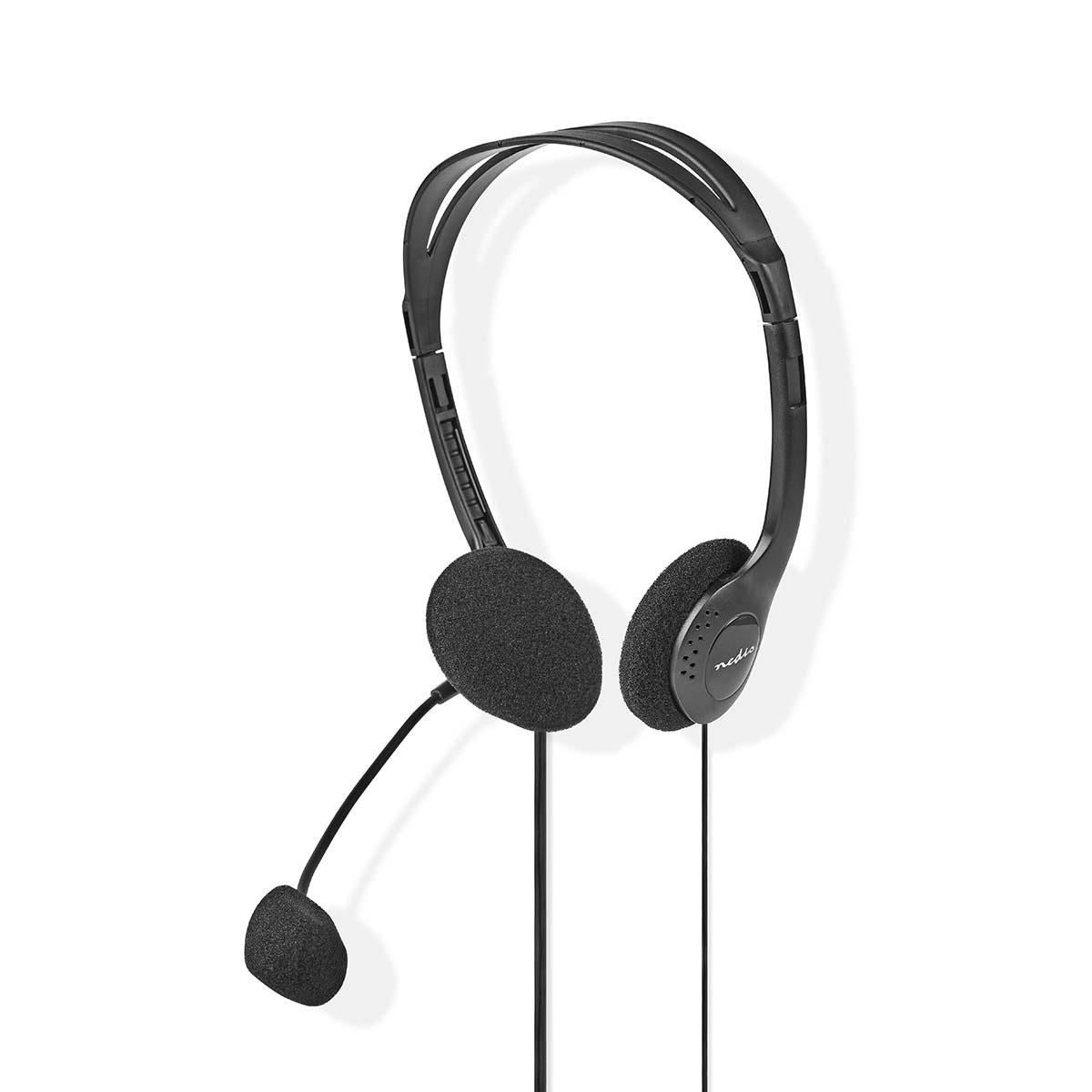 Nedis PC Headset On-Ear 2x 3.5mm Connectors 2m Black CHST100BK