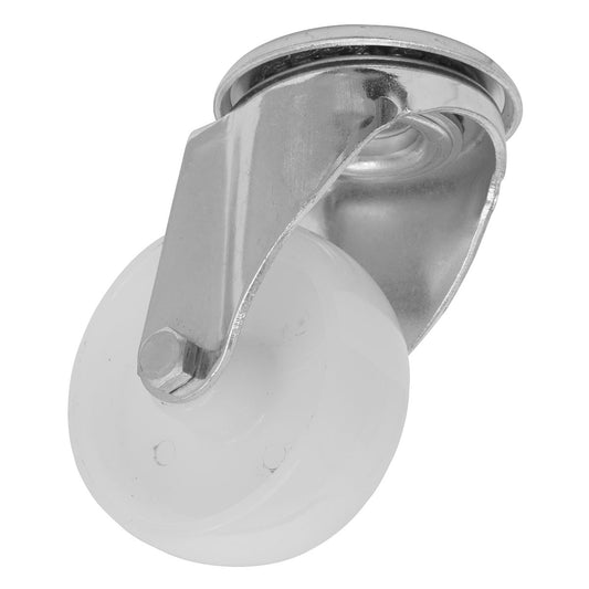 Sealey Heavy-Duty Nylon Castor Wheel Bolt Hole 80mm SCW480SBEM