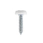 Sealey Numberplate Screw Plastic Head 4.8 x 24mm White Pack of 50 PTNP5