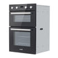 Baridi 90cm Built-In Double Oven, 88L Capacity, Energy Rating A - Black DH279