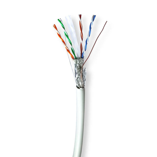 Nedis Network Cable Roll CAT6 Solid S/FTP Bare Copper 305m Indoor Round LSZH