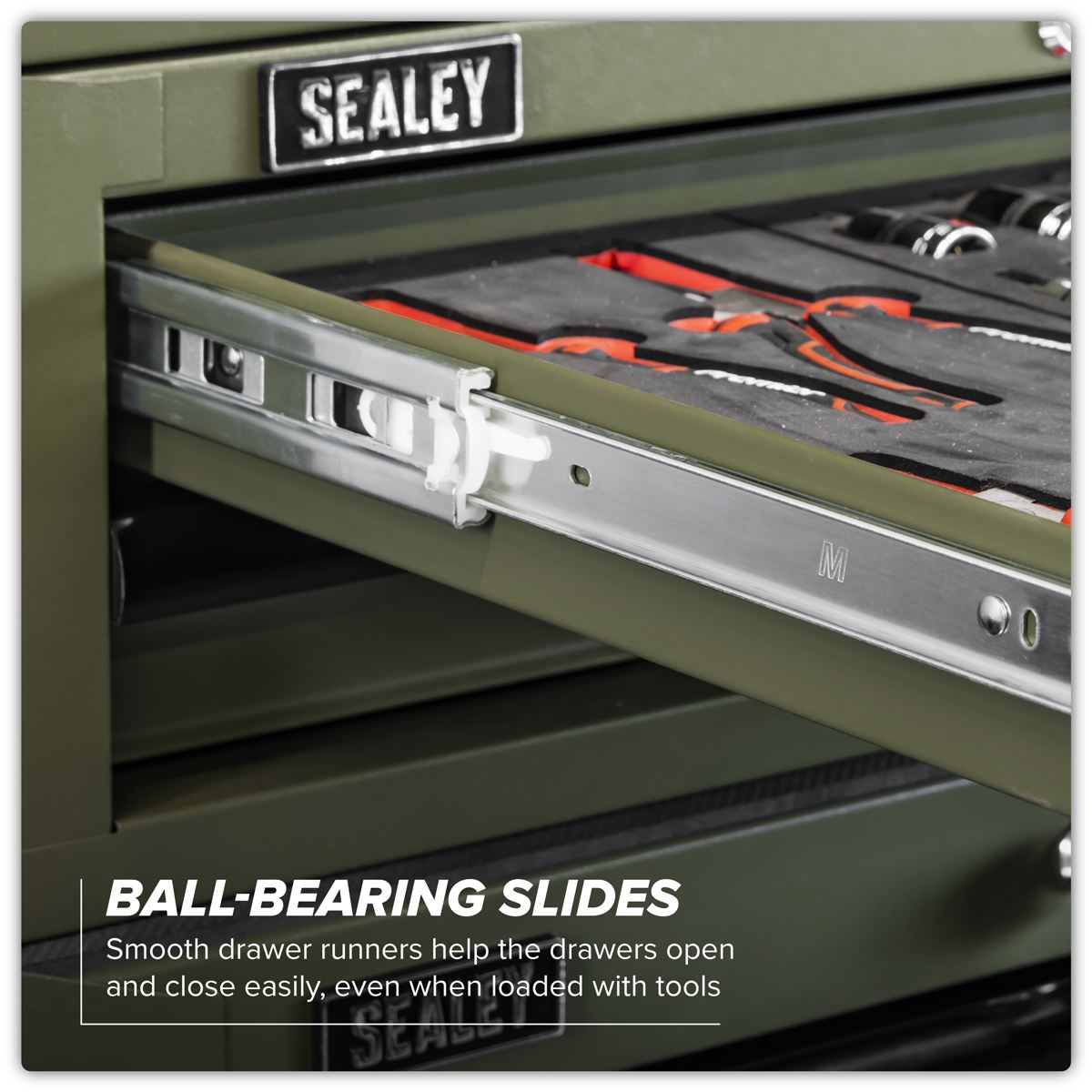 Sealey Superline Pro Mid-Box Tool Chest 2 Drawer - Khaki AP26029TK