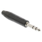 Sweex Stereo Connector 6.35mm Nickel-Plated Black SWOP23901B Connector/Plug - COTP23901BK