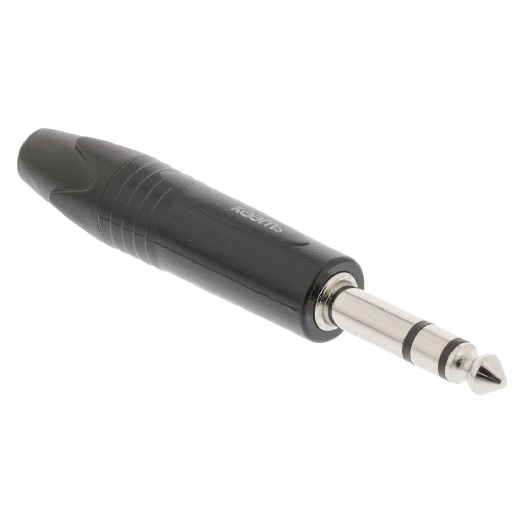 Sweex Stereo Connector 6.35mm Nickel-Plated Black SWOP23901B Connector/Plug - COTP23901BK